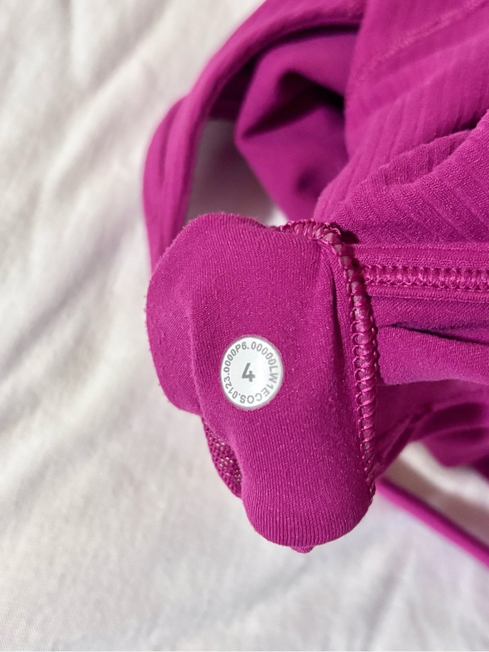 Lululemon Align Strappy Ribbed Tank Top Magenta Purple Size 4 - Picture 3 of 4
